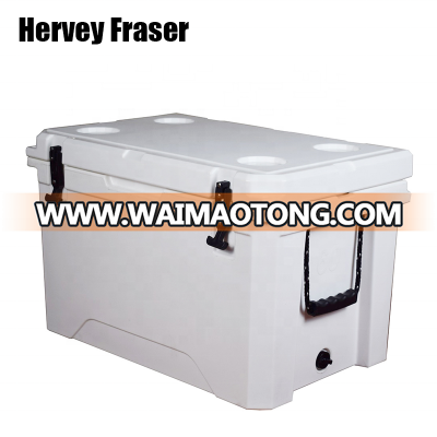 60L Camo food storage cooler box with food grade PE material for camping picnic cooler bags