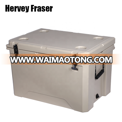 110L Camo food storage cooler box with food grade PE material for camping picnic cooler bags